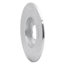 R1 17-23 Hyundai Kona EV Rear Left Drilled & Slotted Silver Brake Rotor