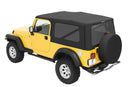 Bestop 04-06 Jeep Wrangler TJ Replace A-Top (Blk Diamond Sailcloth Tinted Windows No Door Skins)