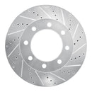R1 12-25 Ford F-350 Super Duty Front Drill & Slot Silver Rotors