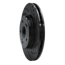 R1 06-17 Suzuki Grand Vitara (Mexico) Front Right Drilled & Slotted Black Brake Rotor