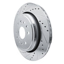 R1 21-25 Jeep Grand Wagoneer Front & Rear Drilled & Slotted Silver Brake Rotor Set
