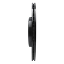 R1 06-15 Jaguar Super V8 Rear Right Drilled & Slotted Black Brake Rotor