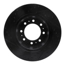 R1 19-25 Ram 3500 Rear Right Drilled & Slotted Black Brake Rotor
