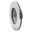R1 05-15 Toyota Tacoma Front Drilled & Slotted Silver Brake Rotor Set