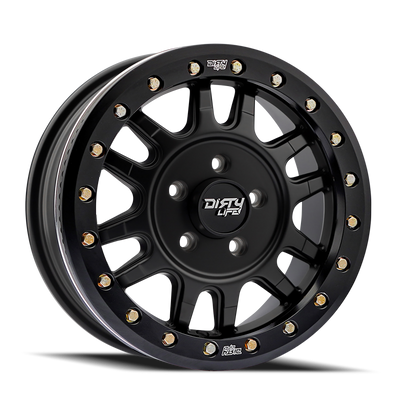 Dirty Life 9309R Canyon Pro 15x7 4x137 13mm Offset/106.25mm Hub Matte Black - Beadlock
