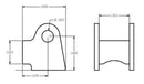Ridetech Shock Bracket for 1.5in Bridge
