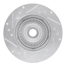 R1 95-97 Ford Ranger (USA/Canada) Front Right Drilled & Slotted Silver Brake Rotor