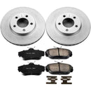 Power Stop 94-00 Ford Taurus Front & Rear Z17 Evolution Geomet Coated Brake Kit