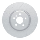 DFC 20-25 BMW M340i Right Rear GeoSPEC Coated Rotor - Dimpled and Slotted