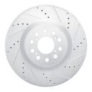 R1 17-25 Acura Integra Front & Rear Drilled & Slotted Silver Brake Rotor Set