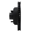 R1 70-72 Ford Galaxie 500 Front Left Drilled & Slotted Black Brake Rotor