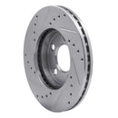 R1 94-04 Ford Mustang Front & Rear Drilled & Slotted Silver Brake Rotor Set