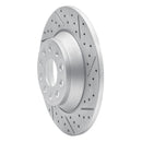 R1 16-25 Audi Q3 Rear Right Drilled & Slotted Geo-Carbon Rotor