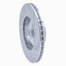R1 06-12 BMW 330XI Front Left Drilled & Slotted Silver Brake Rotor