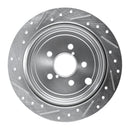 R1 08-15 Subaru BRZ Rear Drilled & Slotted Silver Brake Rotor Set w/Optimum OE Pads and Hardware