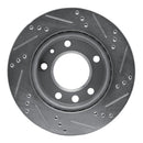 R1 02-06 Dodge Sprinter 2500 Front Left Drilled & Slotted Silver Brake Rotor