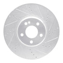 R1 15-23 Mercedes-Benz C300 Front & Rear Drilled & Slotted Silver Brake Rotor Set