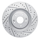 R1 19-22 Hyundai Veloster N Front Right Drilled & Slotted Geo-Carbon Rotor