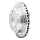 R1 08-25 Ford E-150 Rear Left Drilled & Slotted Silver Brake Rotor