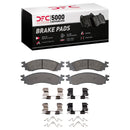 DFC 06-10 Ford Explorer Sport Trac Front 5000 Advanced Ceramic Brake Pads and Hardware Kit