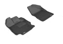 3D MAXpider 2012-2012 Toyota Venza Kagu 1st & 2nd Row Floormats - Black