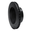 R1 91-94 Ford Crown Victoria Front Left Drilled & Slotted Black Brake Rotor