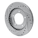 R1 99-08 Chevrolet Tracker Front Drilled & Slotted Silver Brake Rotor Set