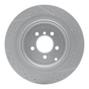 R1 06-12 Land Rover Range Rover Rear Left Drilled & Slotted Geo-Carbon Rotor