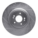 R1 18-22 Kia Stinger Front Drill & Slot Silver Rotors