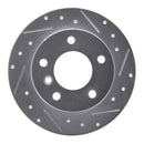R1 96-02 BMW Z3 Rear Right Drilled & Slotted Silver Brake Rotor
