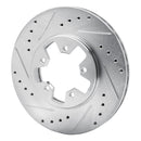 R1 84-88 Nissan 300ZX Front & Rear Drilled & Slotted Silver Brake Rotor Set
