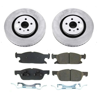 Power Stop 2019 Ford Edge Front & Rear Z17 Evolution Geomet Coated Brake Kit