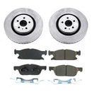 Power Stop 19-21 Lincoln Nautilus Front & Rear Z17 Coated Brake Kit