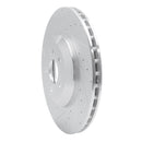 R1 17-23 Mercedes-Benz CLS450 Rear Left Drilled & Slotted Silver Brake Rotor