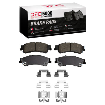 DFC 99-07 Chevrolet Avalanche 1500 Rear Drill/Slot Geoperf Rotors 5000 Advanced Pads w/Hardware
