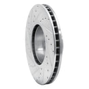 R1 91-01 BMW 740I Front Right Drilled & Slotted Silver Brake Rotor
