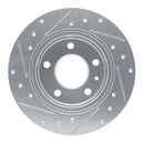 R1 20-25 Buick Encore GX Rear Right Drilled & Slotted Silver Brake Rotor