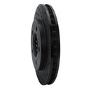 R1 97-02 Ford Expedition Front Right Drilled & Slotted Black Brake Rotor