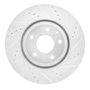 R1 16-25 Mazda CX-9 Front Drill & Slot Silver Rotors