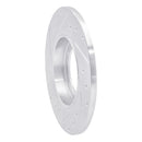 R1 65-76 Porsche 911 Front Right Drilled & Slotted Silver Brake Rotor