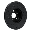 R1 18-25 BMW 430i Front & Rear Drilled & Slotted Black Brake Rotor Set