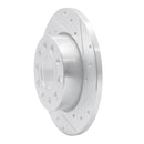 R1 05-13 Audi A3 Rear Right Drilled & Slotted Silver Brake Rotor