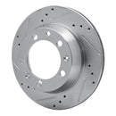 R1 77-88 Porsche 924 Front & Rear Drilled & Slotted Silver Brake Rotor Set