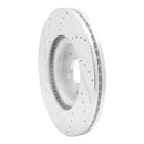 R1 13-20 Ford Fusion Front Right Drilled & Slotted Silver Brake Rotor