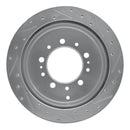 R1 07-22 Toyota Land Cruiser Front & Rear Drill & Slot Silver Rotors