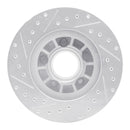 R1 95-97 Ford Ranger (USA/Canada) Front Right Drilled & Slotted Silver Brake Rotor