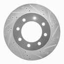 R1 03-08 Dodge Ram 4000 (Mexico) Front Right Drilled & Slotted Silver Brake Rotor