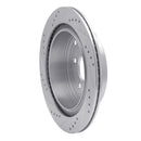 R1 03-19 Infiniti FX35 Front & Rear Drilled & Slotted Silver Brake Rotor Set