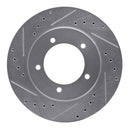 R1 99-08 Chevrolet Tracker Front Drilled & Slotted Silver Brake Rotor Set