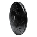 R1 15-21 Kia Sedona Front Right Drilled & Slotted Black Brake Rotor